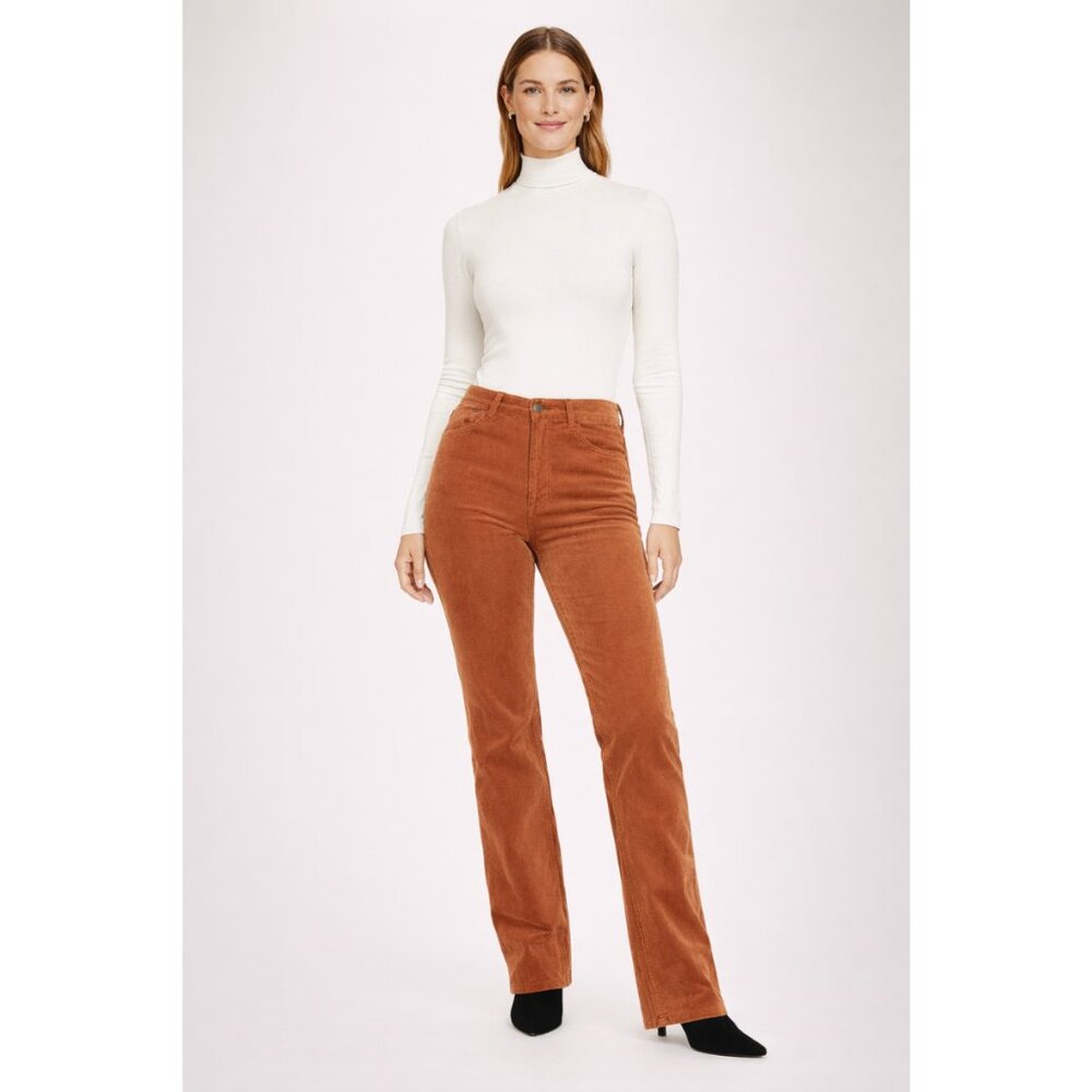 NWT AG Adriano Goldschmied Alexxis Boot High-Rise Vintage Corduroy Jeans Canyon